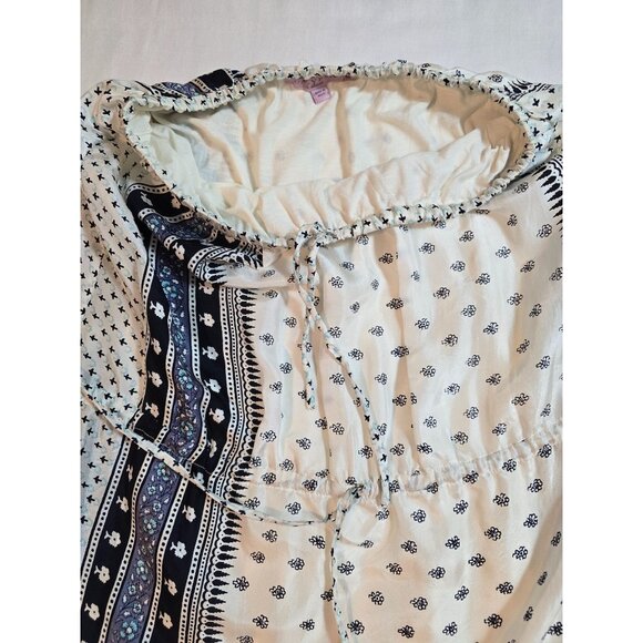 Calypso St. Barth Strapless Silk  Maxi Dress Blue Paisley Print Silk Size M - Picture 13 of 15